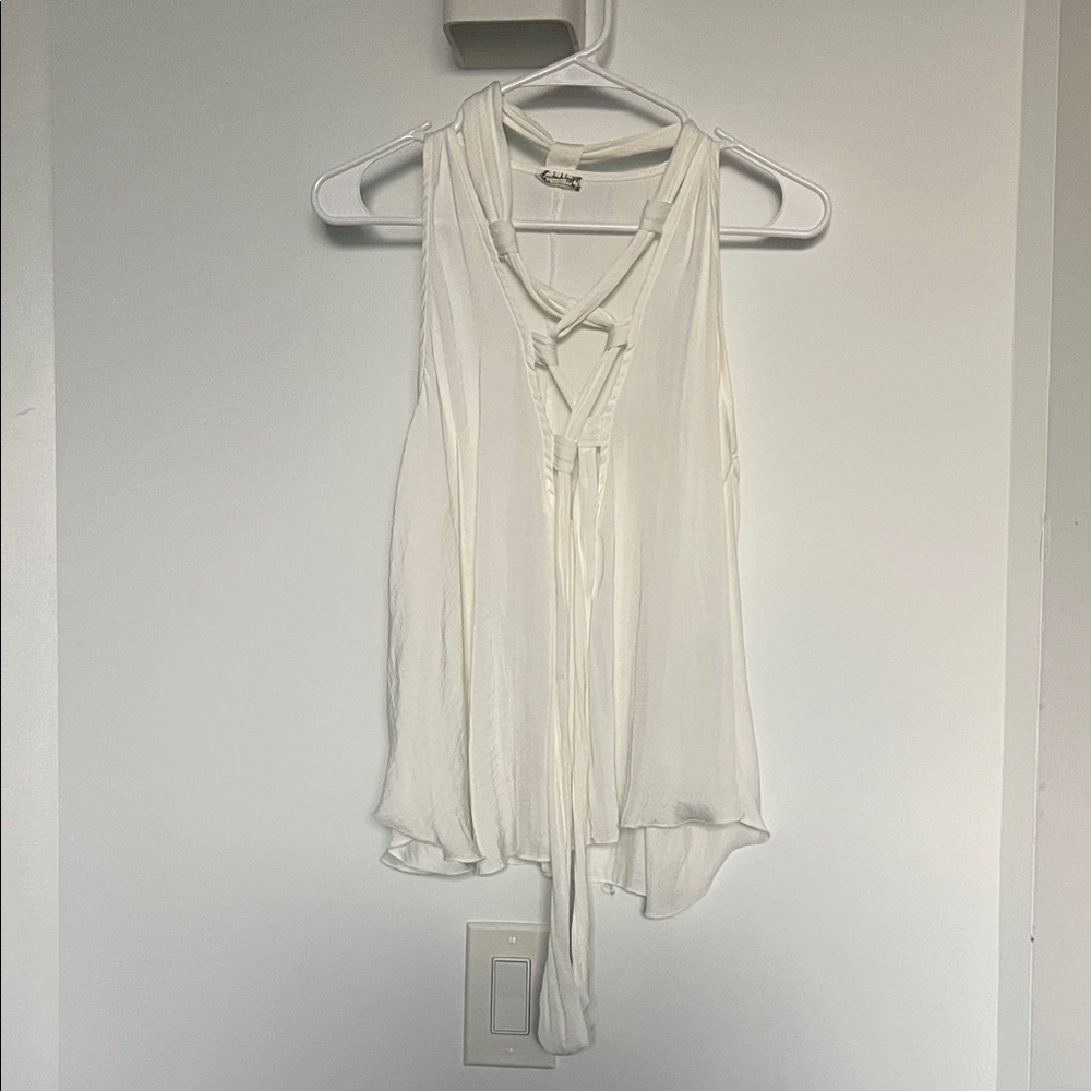 Chic Ivory Sleeveless Tank Top